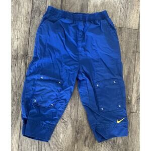 VTG Y2K Nike Toddler 18 Months Blue Nylon Lined Wind Track Wind Swish Pants